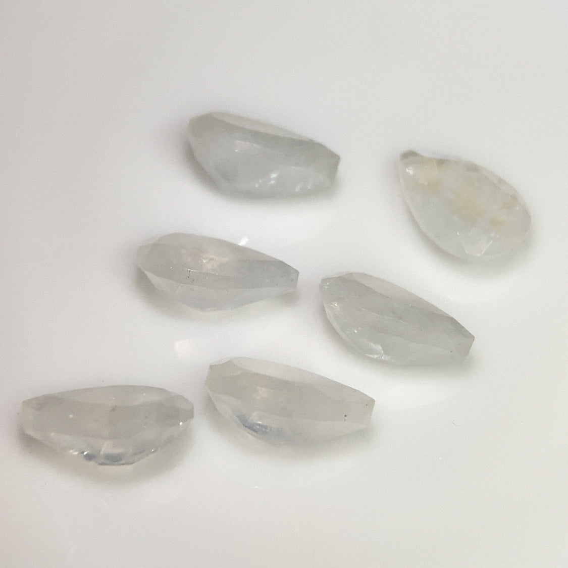 Moonstone Labradorite Feldspar Set of Six