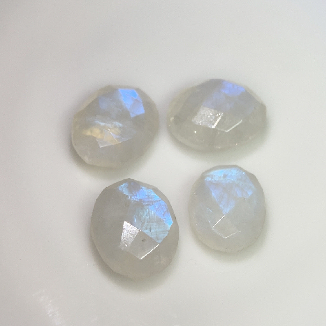 Moonstone Labradorite Feldspar Set of Four